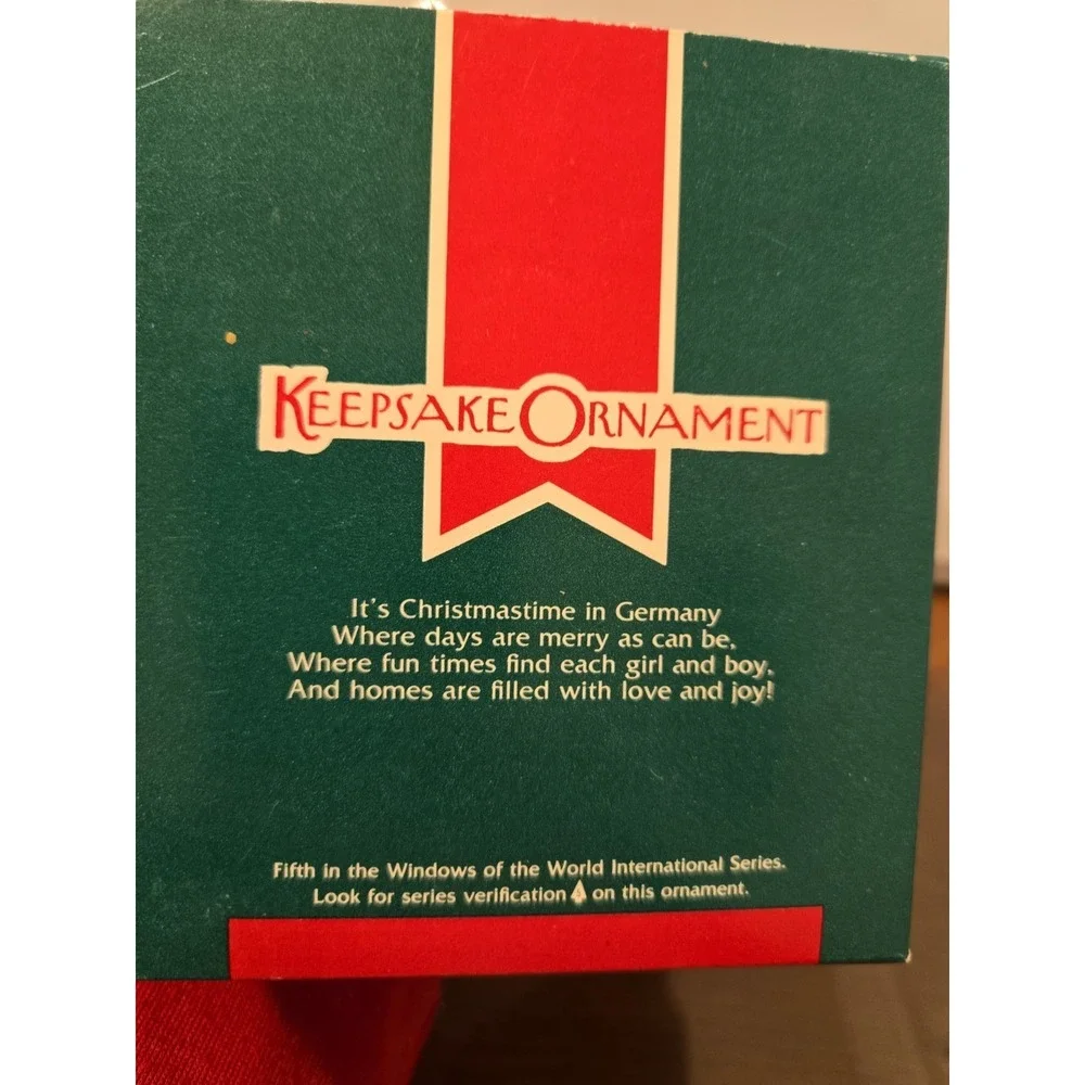 Hallmark 1989 Windows of the World German Ornament QX462-5 Vintage w/ Box